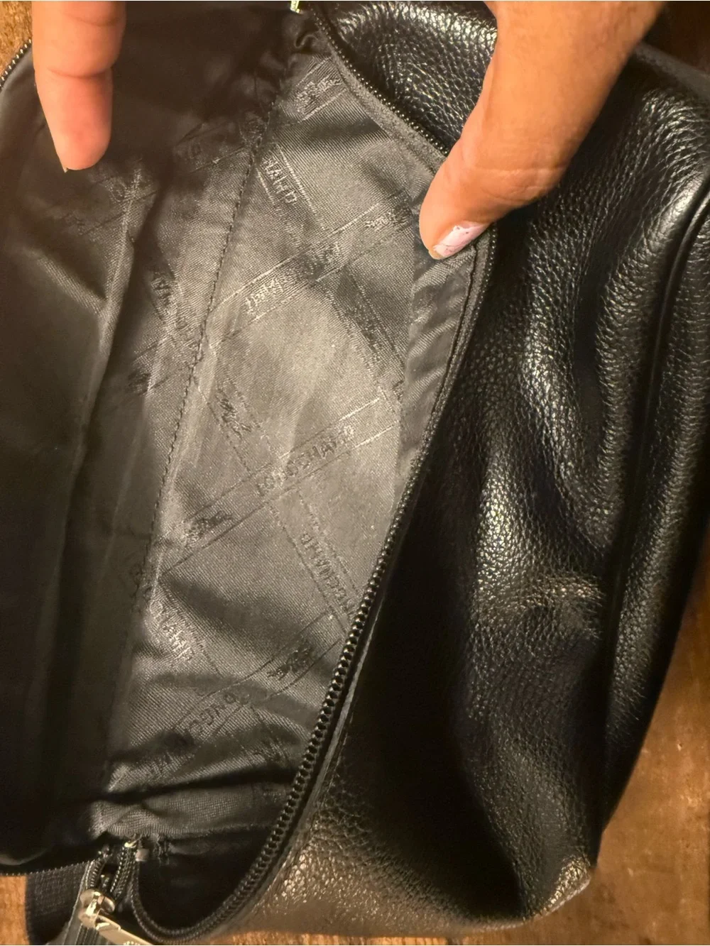 Longchamp Black Leather Belt Bag - Picture 8 of 13